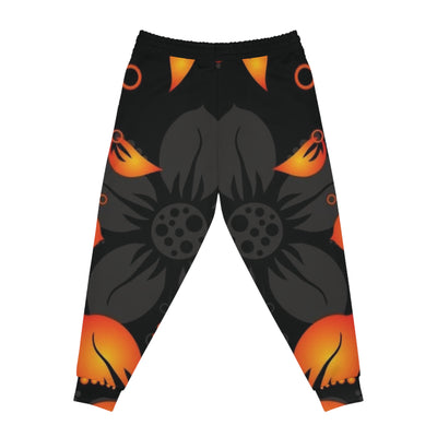 Orange Floral Joggers