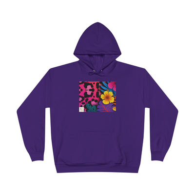 Colorful Floral Leopard Print Hoodie