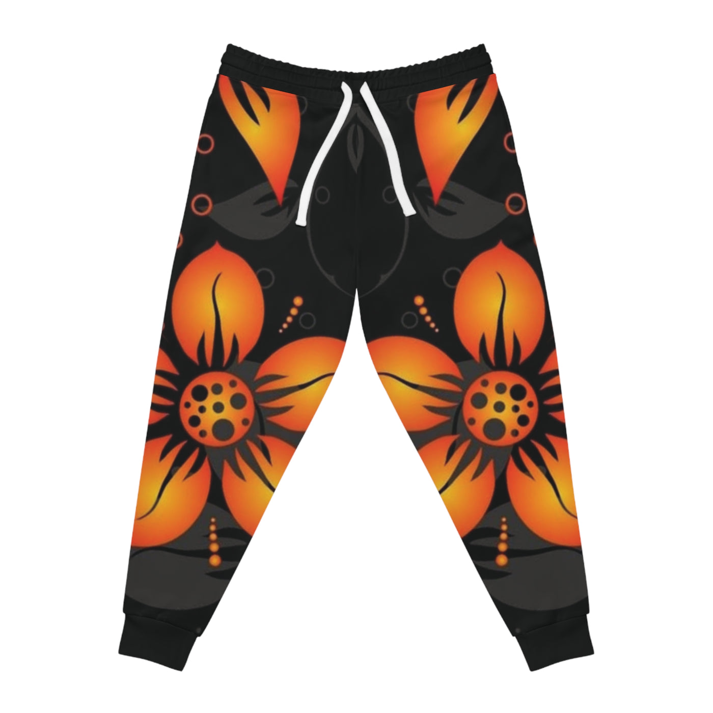 Orange Floral Joggers