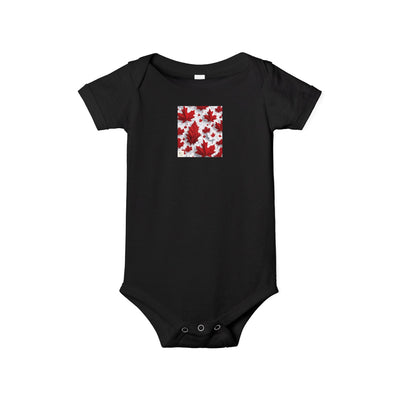 Stylish Red Maple Leaf One-Piece