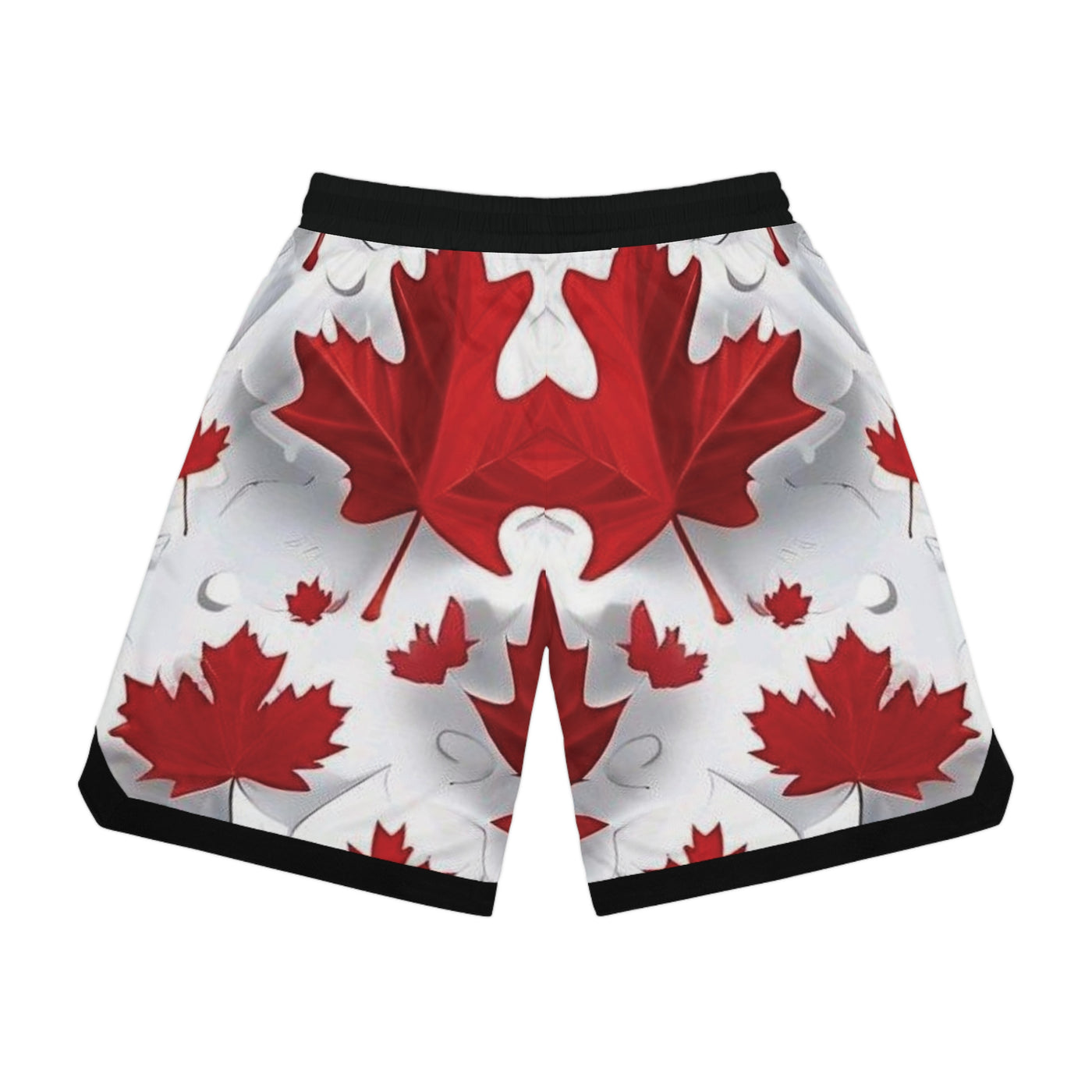 Stylish Red Maple Leaf Shorts