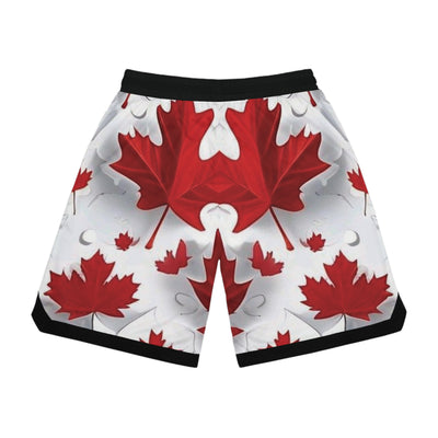 Stylish Red Maple Leaf Shorts