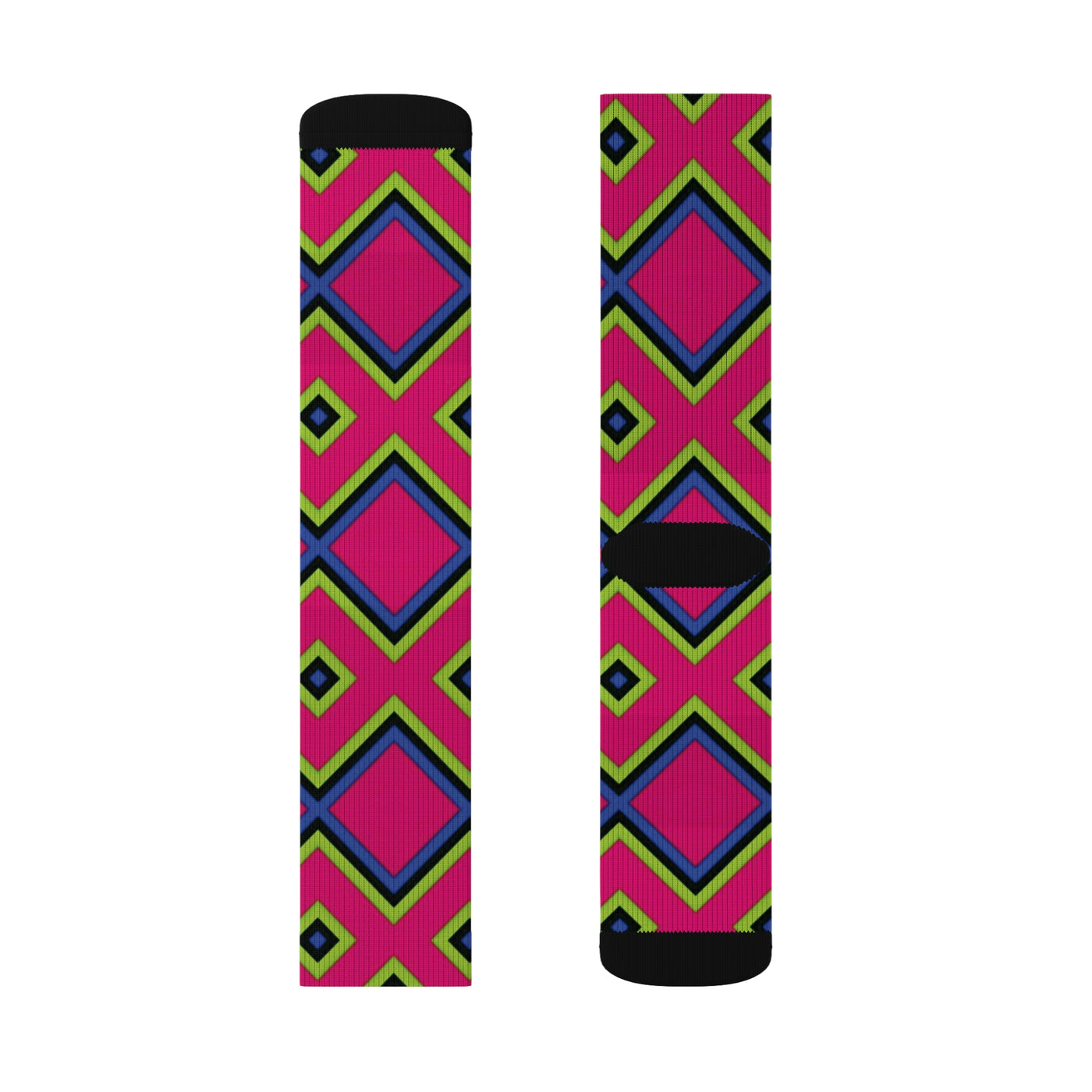 Colorful Diamond Pattern Socks