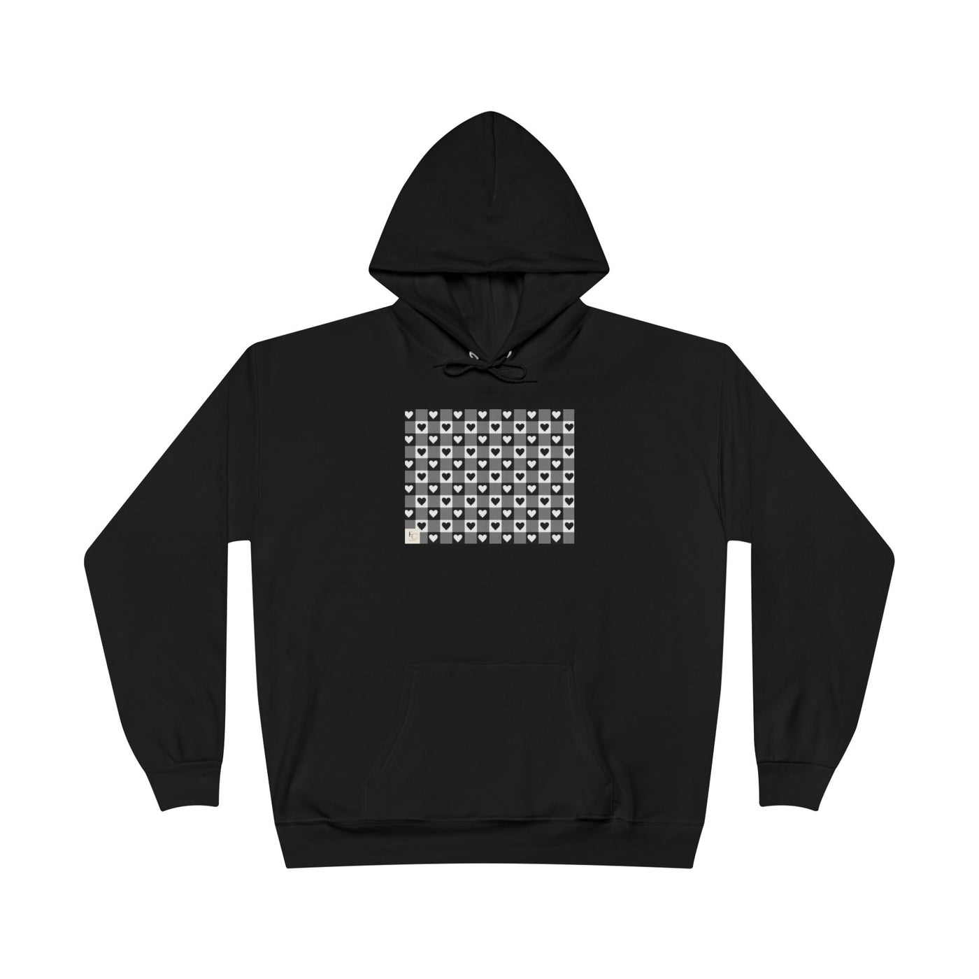 Stylish Heart Pattern Hoodie