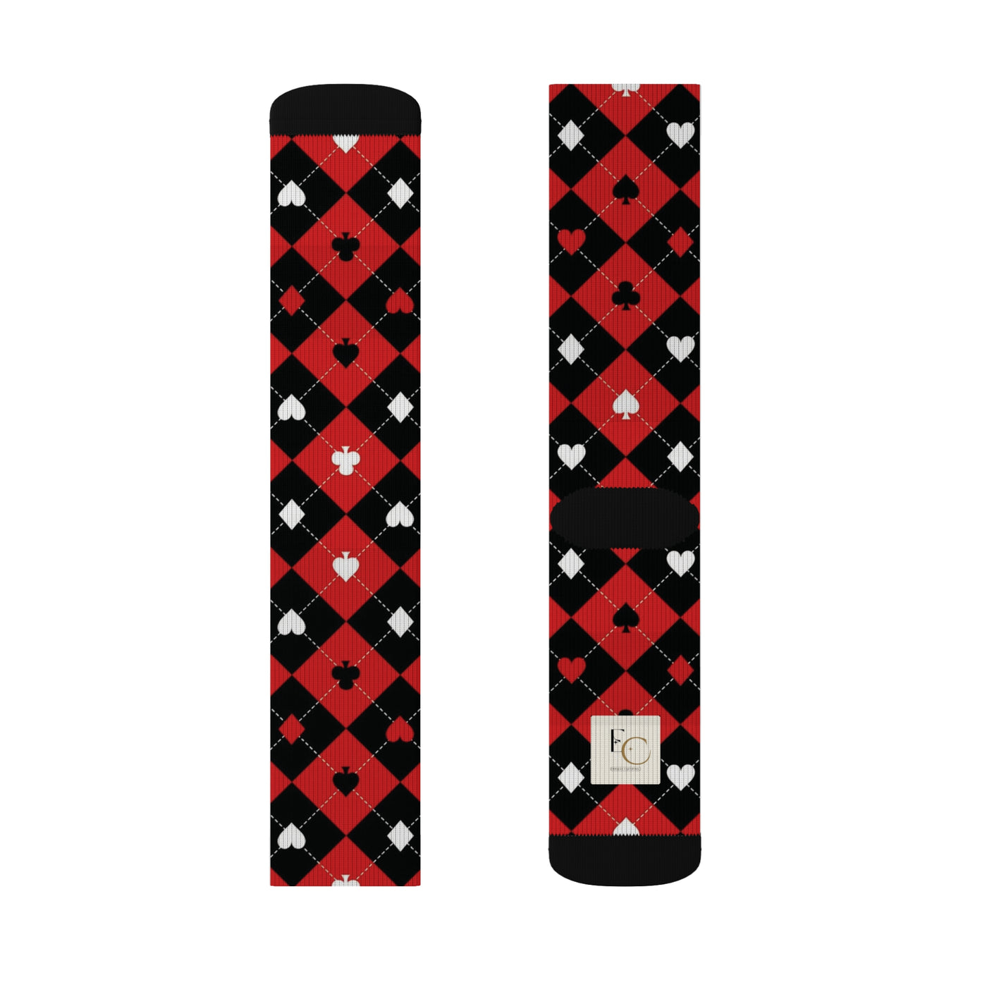 Card Pattern Socks