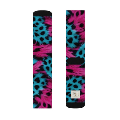 Colorful Cheetah Print Socks