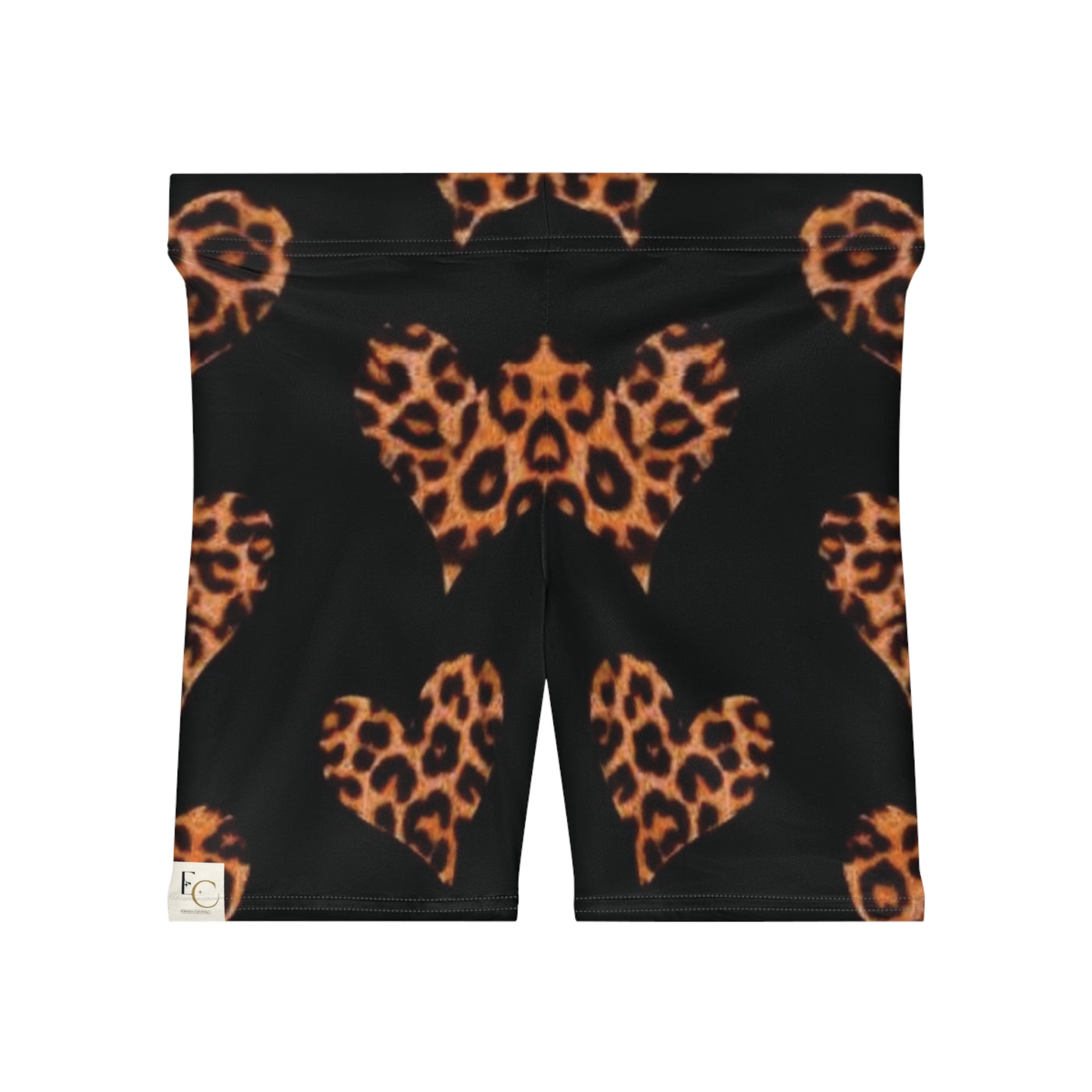 Stylish Leopard Heart Shorts